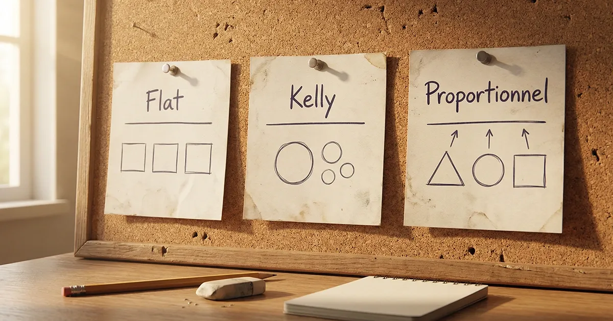 Staking plan paris sportifs: comparatif flat betting, Kelly, proportionnel et guide de choix